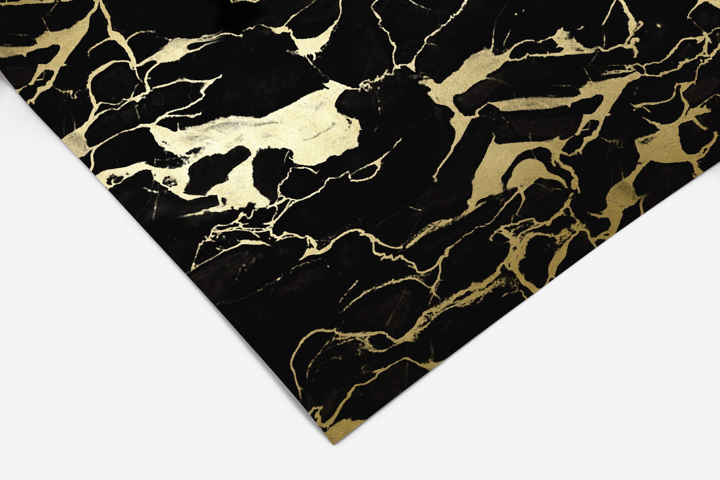 Wallercity Black Marble Contact Paper Gold/Black Peel and Stick Countertops  Contact Paper for Shelf Peel and Stick Wallpaper Vinyl Self Adhesvie Stick