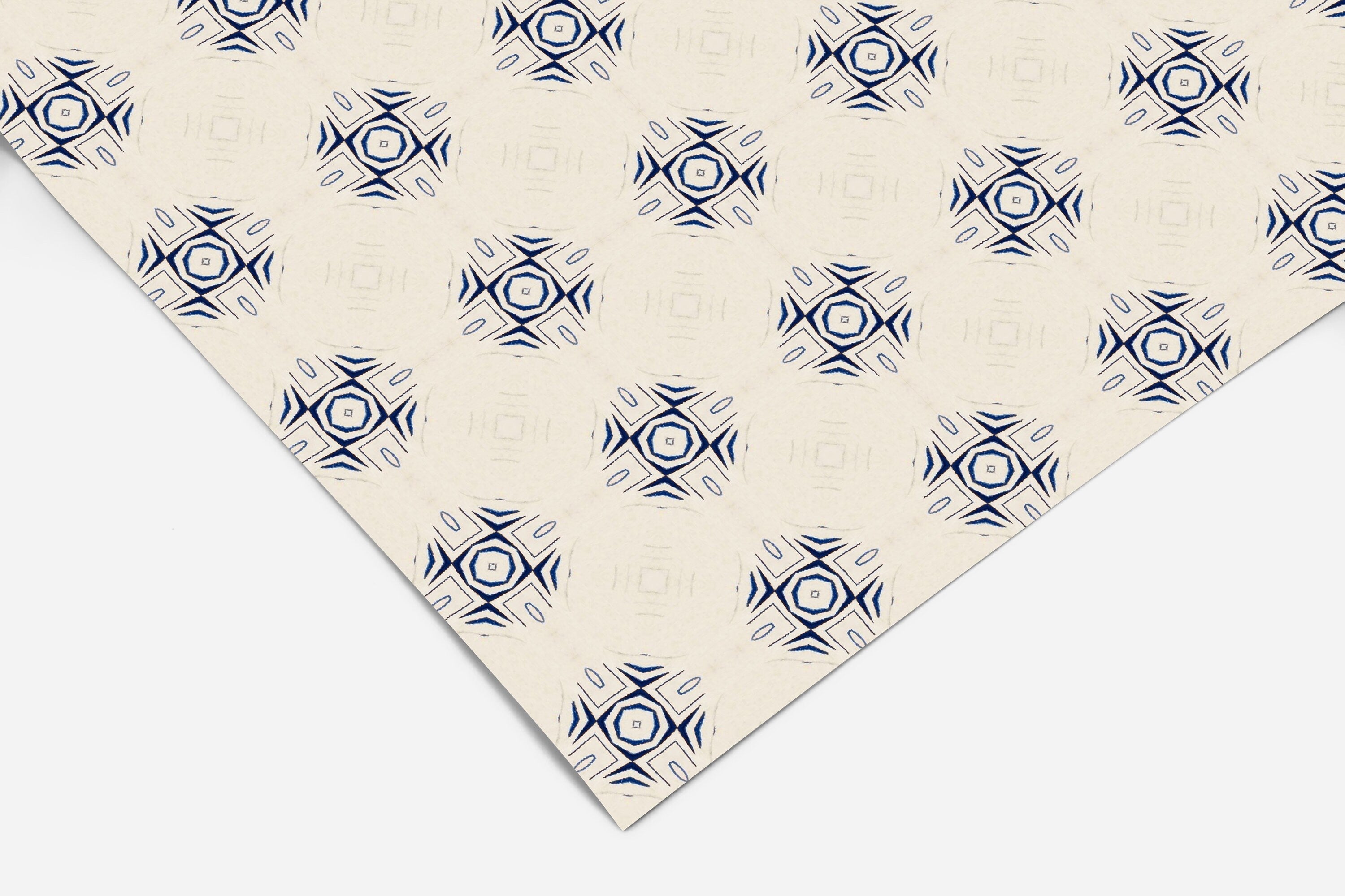 Navy Tile Pattern Contact Paper | Peel And Stick Wallpaper | Removable Wallpaper | Shelf Liner | Drawer Liner | Peel and Stick Paper 403 - JamesAndColors