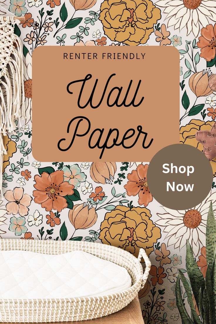 Bedroom with James & Colors peel and stick wallpaper — renter-friendly design for stylish, damage-free decorating.