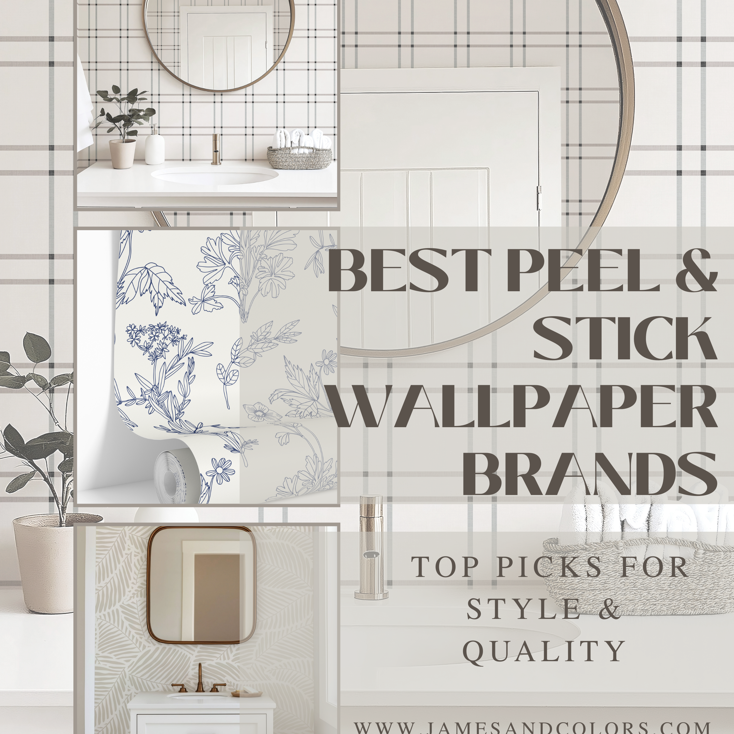 Best Peel & Stick Wallpaper Brands. Top Picks for Style and Quality - James and Colors