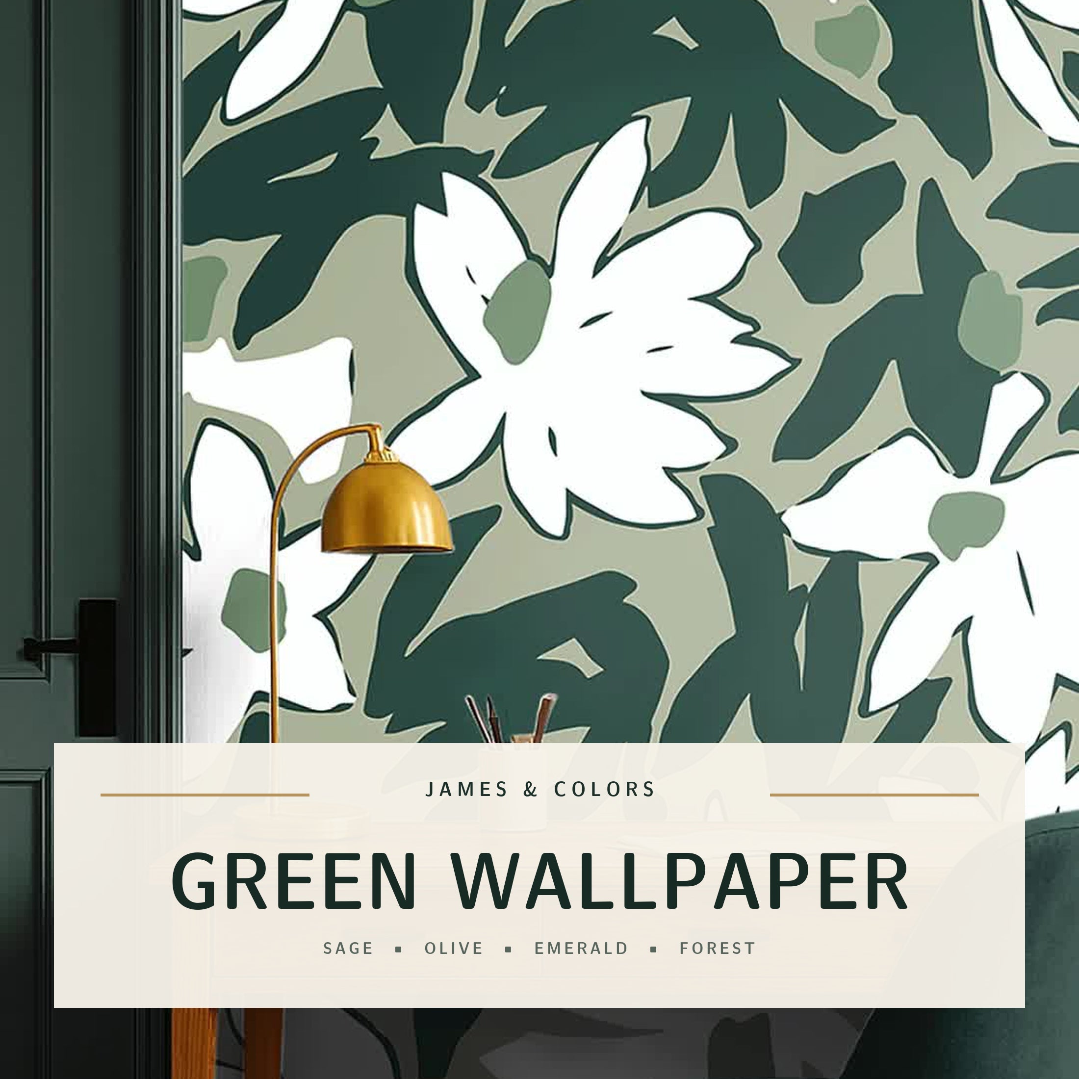 Why Green Wallpaper Is Having a Moment