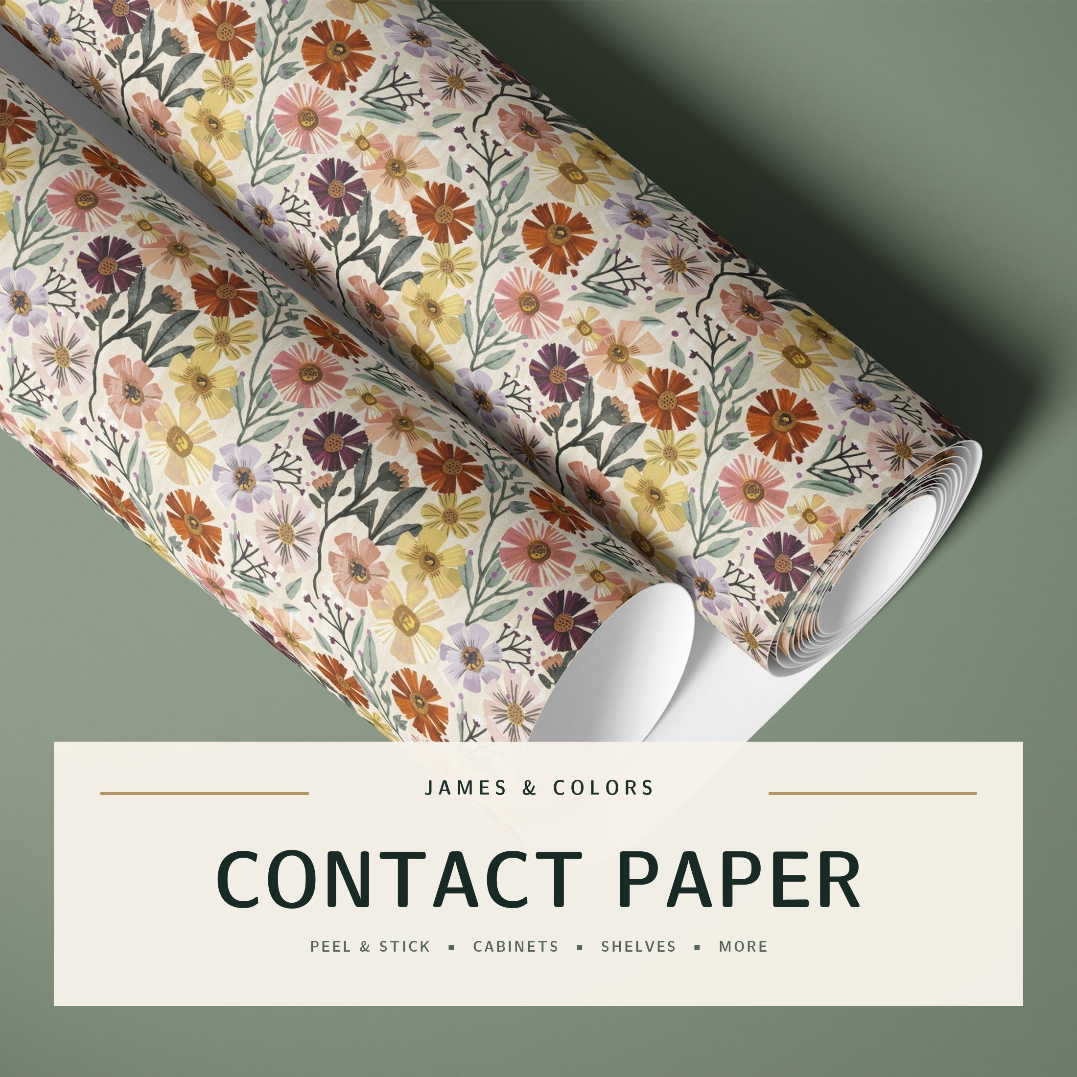 Peel and Stick Contact Paper for Cabinets, Furniture and Shelves