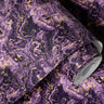 Contact paper 1050: Dark purple marble contact paper featuring deep black, violet, and gold veining for a luxurious, high-contrast stone-inspired aesthetic.
