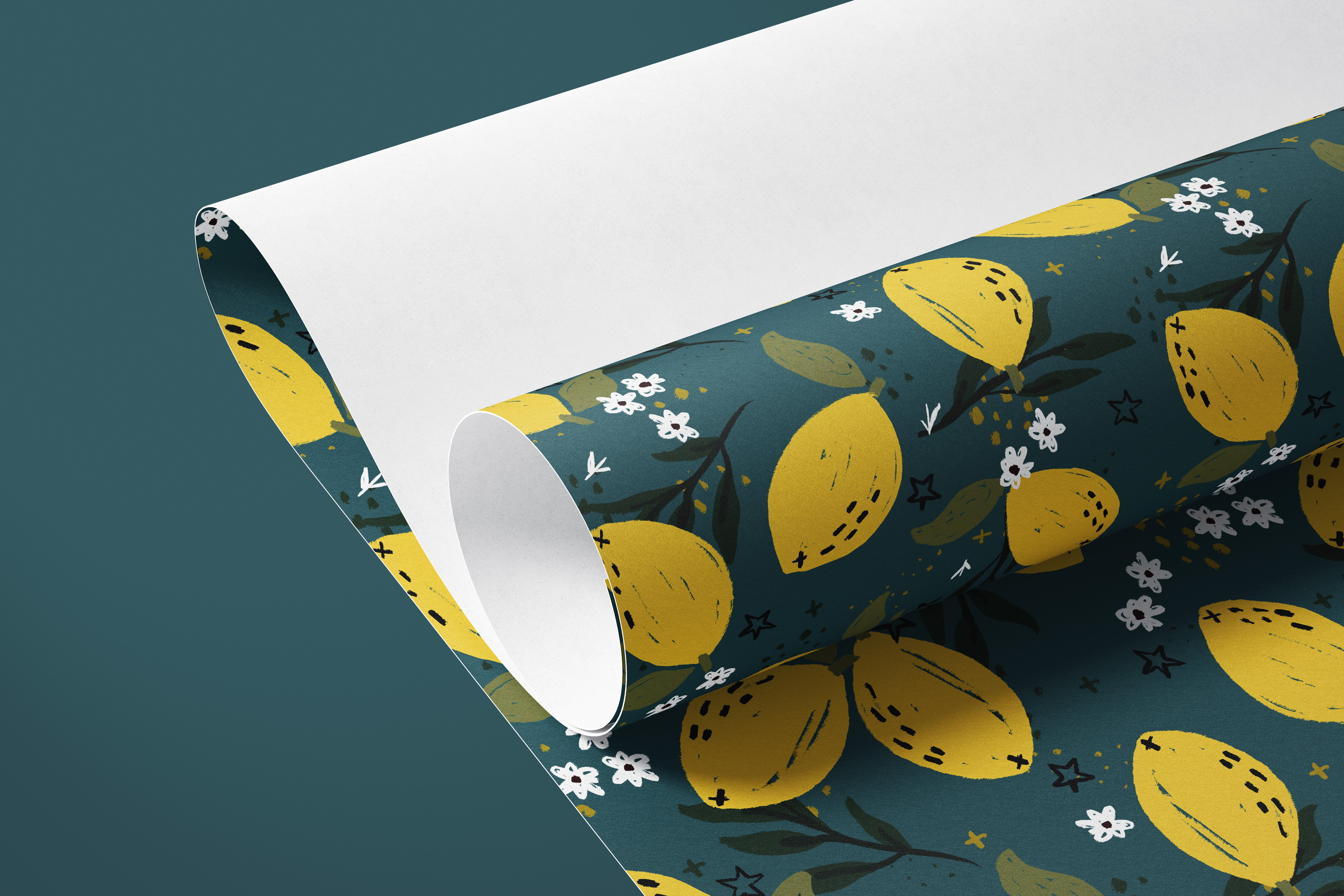 Zesty Zenith | Moody Citrus Removable Contact Paper for Shelves, Cabin ...