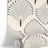 1 Panel of 24in (2ft) x 96in (8ft) Palm Trail Neutral Deco DISCOUNTED Peel and Stick Wallpaper 1096A - James And Colors