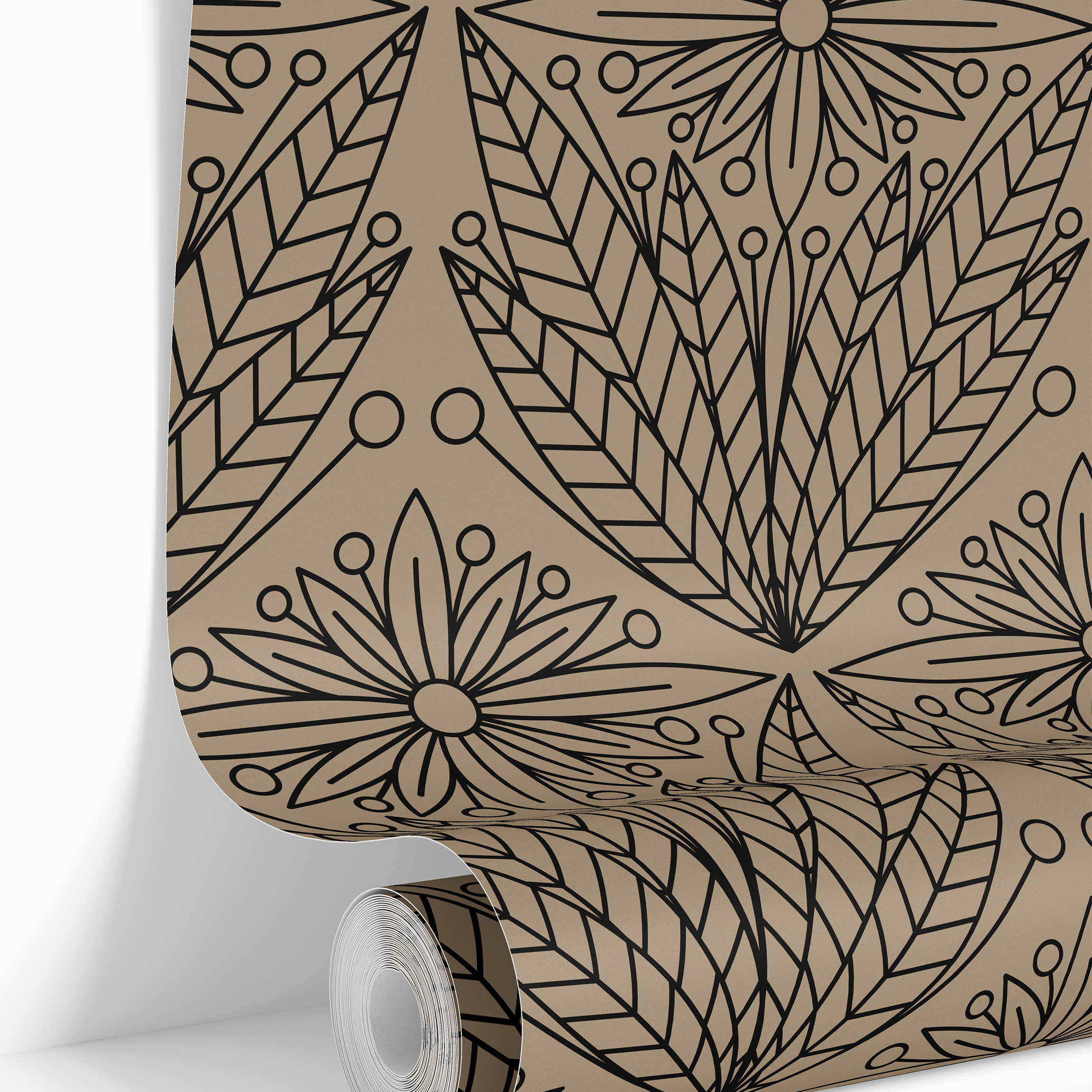 Decorative Deco | Neutral Geometric Removable Wallpaper for Kitchen, Bedroom, Doors, Walls, DIY Home Decor 1097a - James And Colors