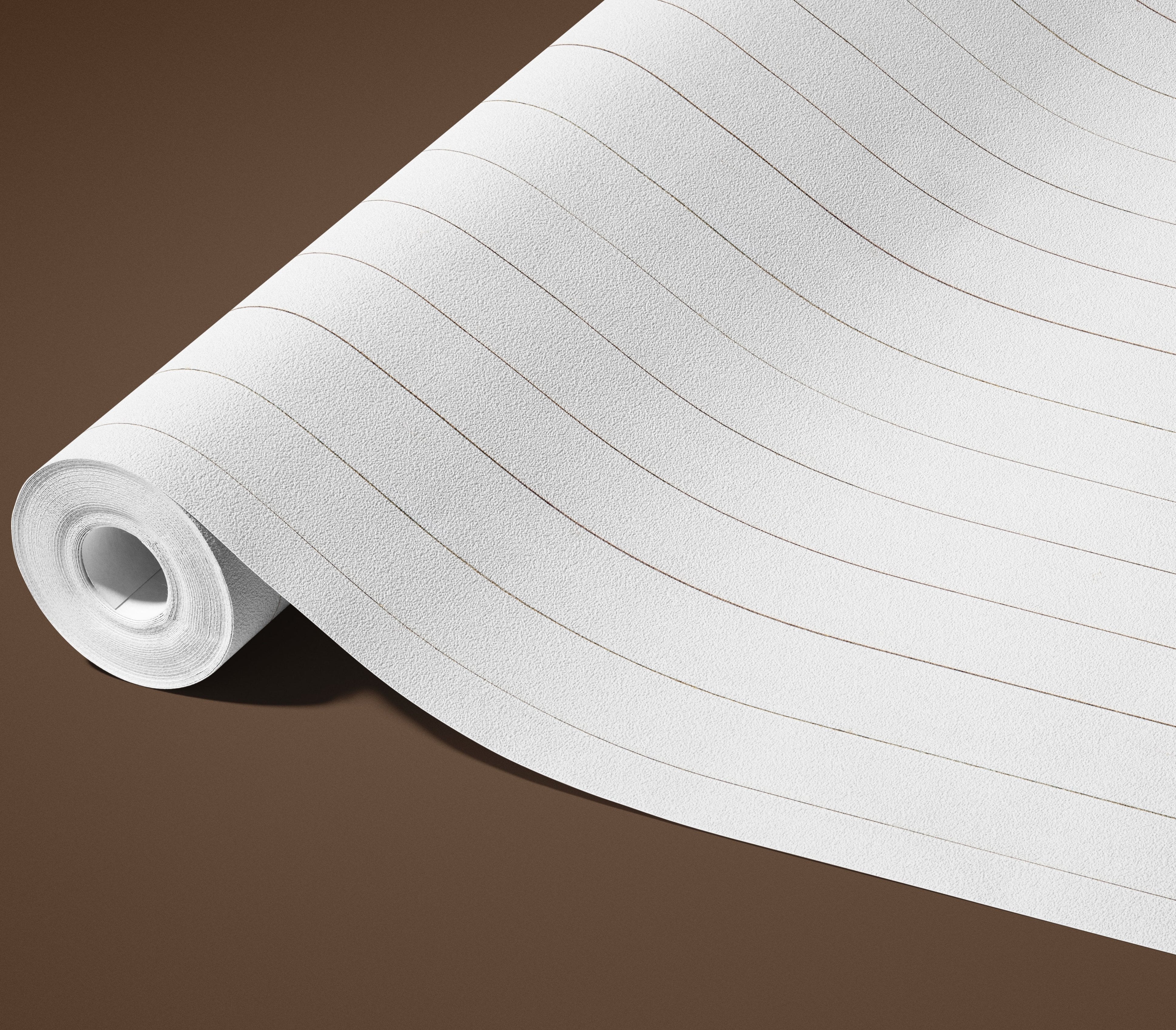 Contact paper 1166: Minimalist white and gold striped contact paper featuring thin, delicate lines for a modern and sophisticated aesthetic.