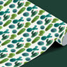 Contact paper 1184: Whimsical watercolor cactus contact paper featuring hand-painted succulents and desert plants in shades of green with soft pastel accents, perfect for a southwestern boho aesthetic.