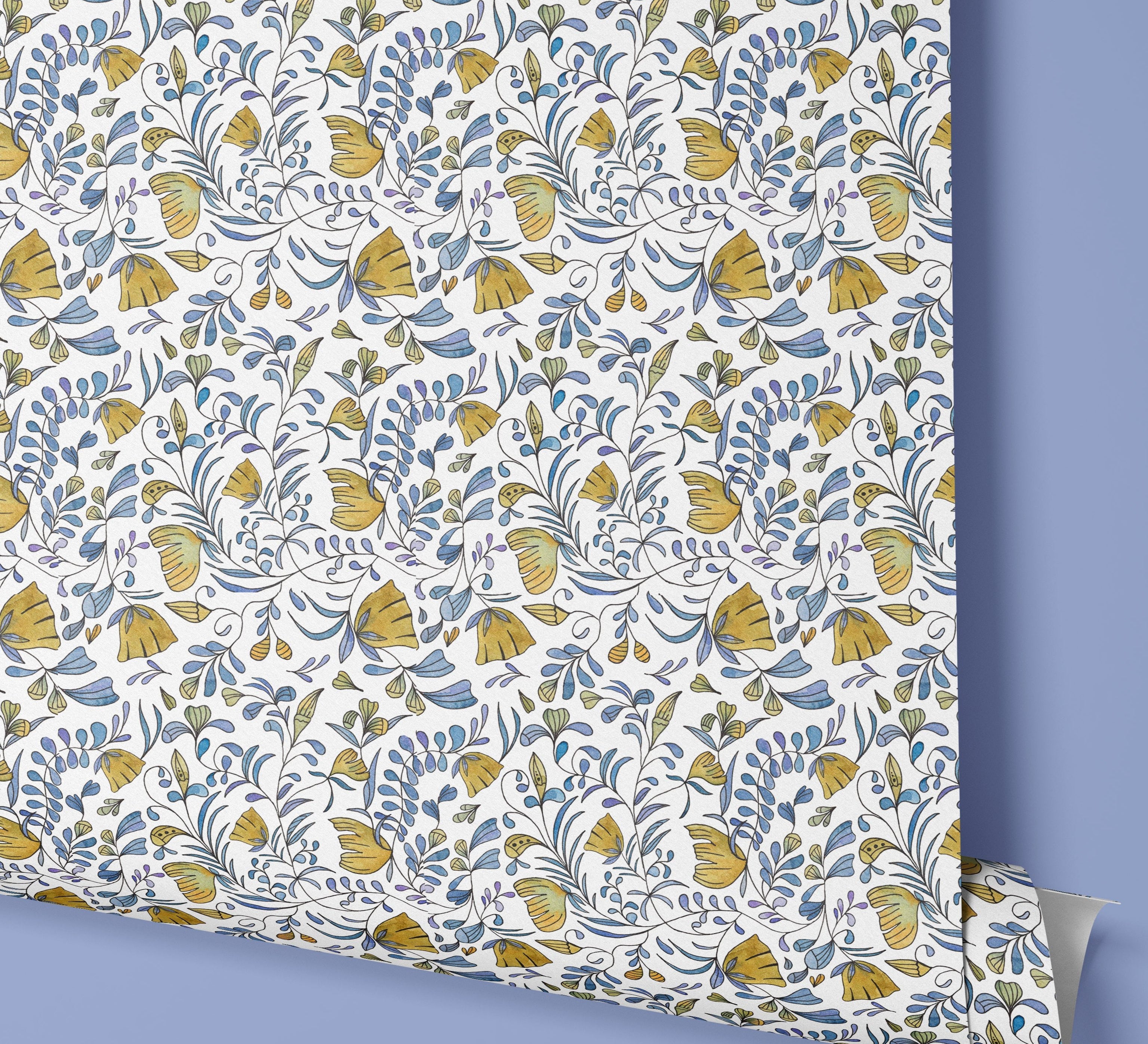Charming Chinoiserie | Neutral Floral Removable Contact Paper for Shelves, Cabinets, Walls, DIY Home Decor 1230