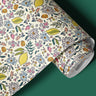 Citrus Sketch | Yellow Floral Removable Contact Paper for Shelves, Cabinets, Walls, DIY Home Decor 1365