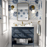 Wallpaper Peel and Stick Wallpaper Abstract Navy And Light Blue Large Floral Removeable Wallpaper Wall Decor Wall Art Room Decor 1330b - James And Colors