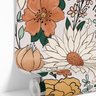 1 Panel of 24in (2ft) x 96 in (8ft) Sunset Blooms Muted Floral DISCOUNTED Peel and Stick Wallpaper 142