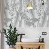 Sage and White Neutral Wild Botanical Floral Field Wallpaper | Wallpaper Peel and Stick | Removable Wallpaper | Peel and Stick Wallpaper | Wall Paper Peel And Stick | 1476 - James And Colors