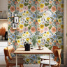 Floral Spring Vibes with Colorful Vintage Flowers | Wallpaper Peel and Stick | Removable Wallpaper | Peel and Stick Wallpaper | Wall Paper Peel And Stick | 1569 - James And Colors