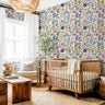 Wonderful Vibrant Wildflowers | Peel And Stick Wallpaper | Nursery Adhesive Wallpaper | Wallpaper Peel Stick Wall Mural 1646 - James And Colors