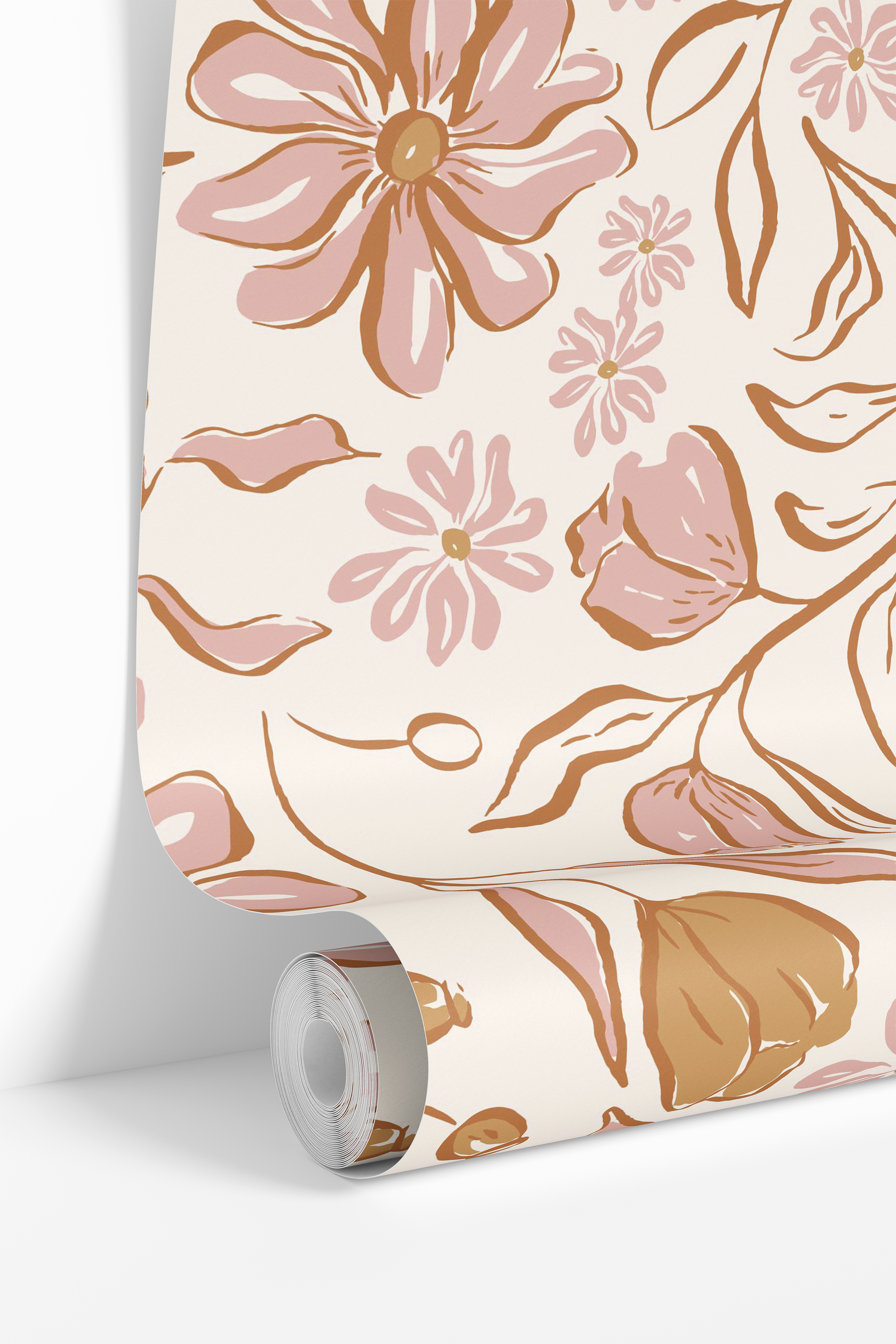 Petal Pathway | Pastel Floral Removable Wallpaper for Nursery, Bedroom, Walls, DIY Home Decor 1654 - James And Colors