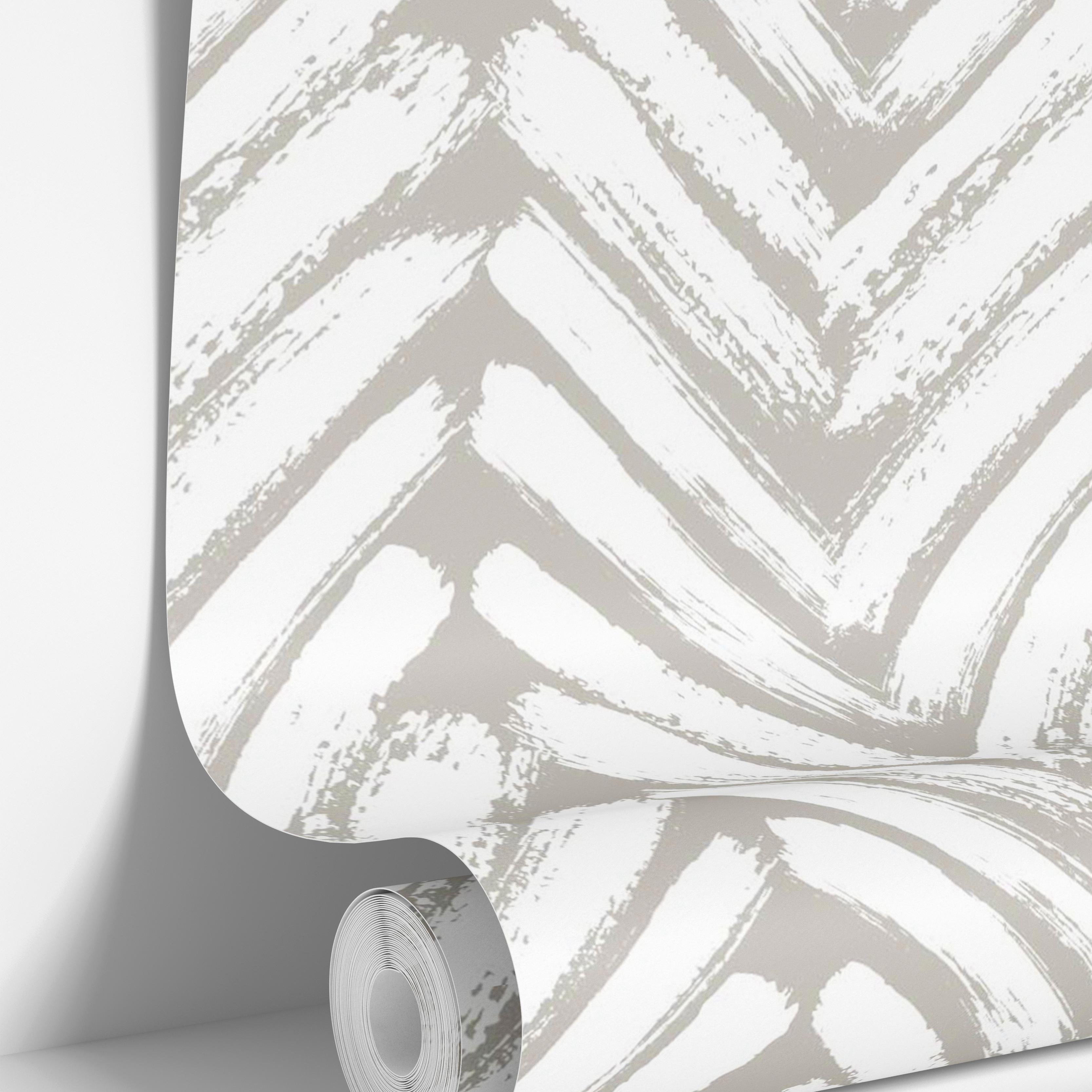 Modern Gray Chevron | Peel And Stick Wallpaper | Adhesive Wallpaper | Wallpaper Peel Stick Wall Mural 1670 - James And Colors