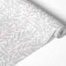 Botanical Leaves Light Gray Modern Contact Paper | Shelf Liner | Drawer Liner | Peel Stick Paper 1814 - James And Colors