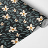 Abstract Lilies Black Contact Paper | Shelf Liner | Drawer Liner | Peel Stick Paper 1827 - James And Colors