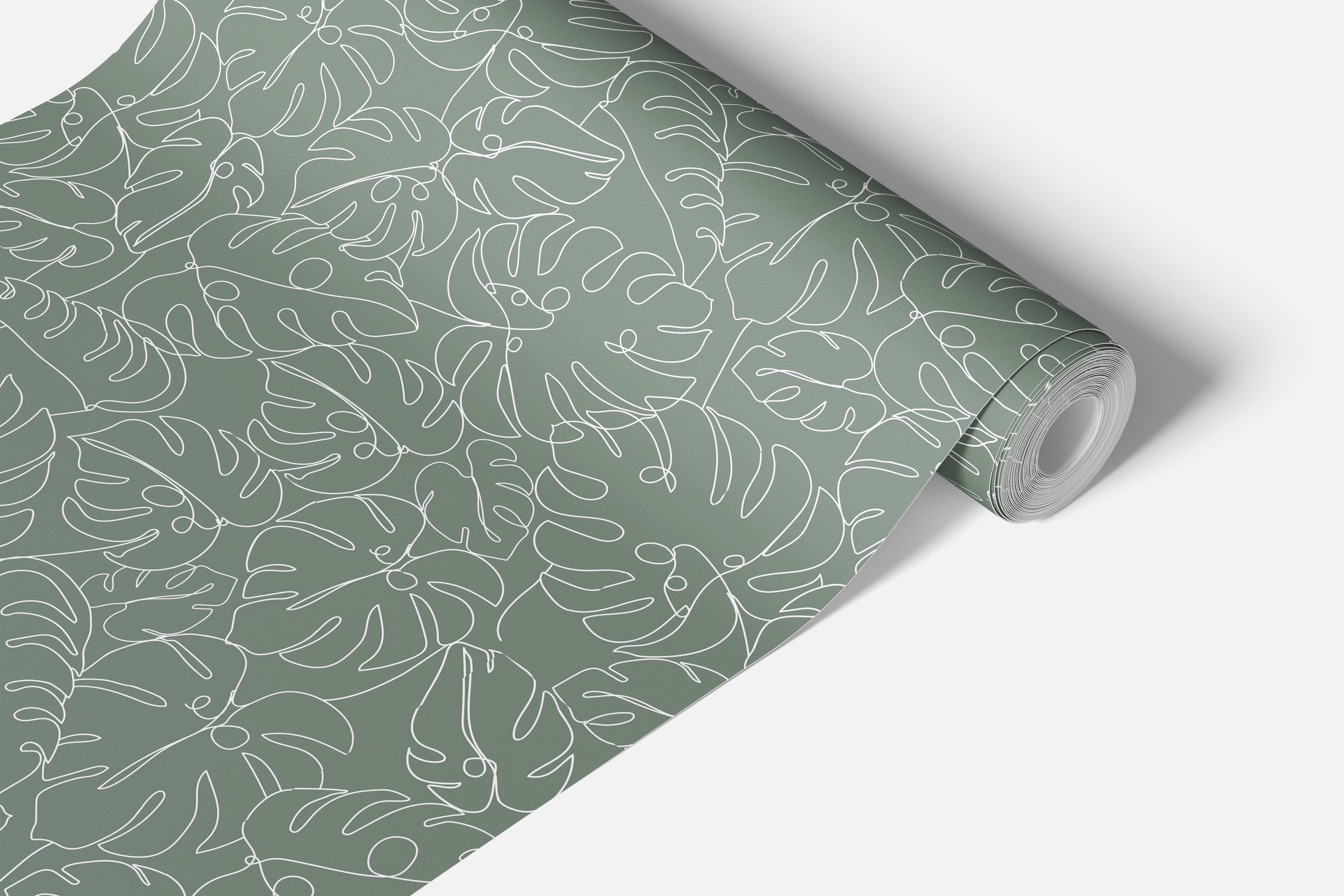 Monstera Leaves Green Contact Paper | Shelf Liner | Drawer Liner | Peel Stick Paper 1832 - James And Colors