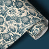 Contact paper 1874: A vintage-inspired botanical contact paper featuring hand-illustrated thistles and wildflowers in an elegant monochrome design on a warm cream background, perfect for classic and cottagecore decor.