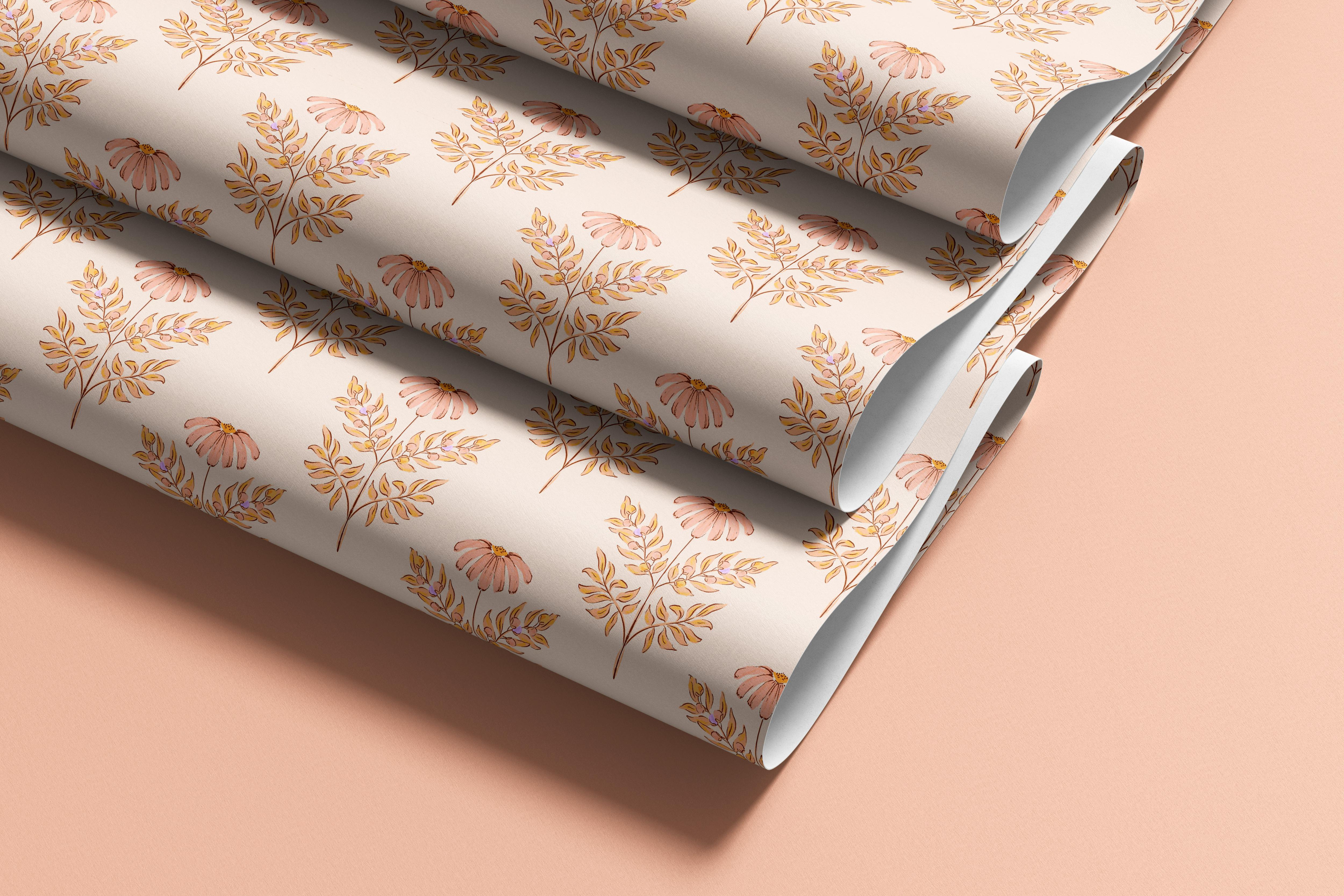 Charming Coneflowers | Pink Floral Removable Contact Paper for Shelves, Cabinets, Walls, DIY Home Decor 1896