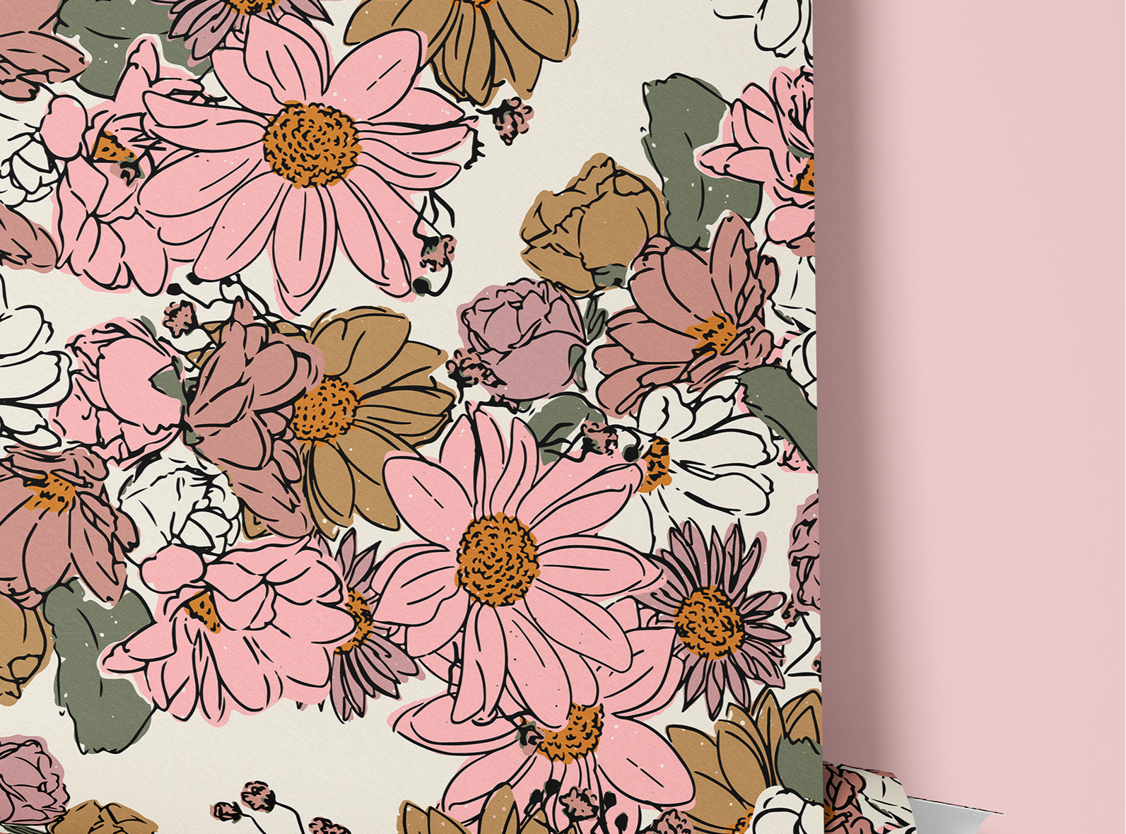 Doodle Dreams | Colorful Retro Removable Contact Paper for Shelves, Cabinets, Walls, DIY Home Decor 1913 - James And Colors