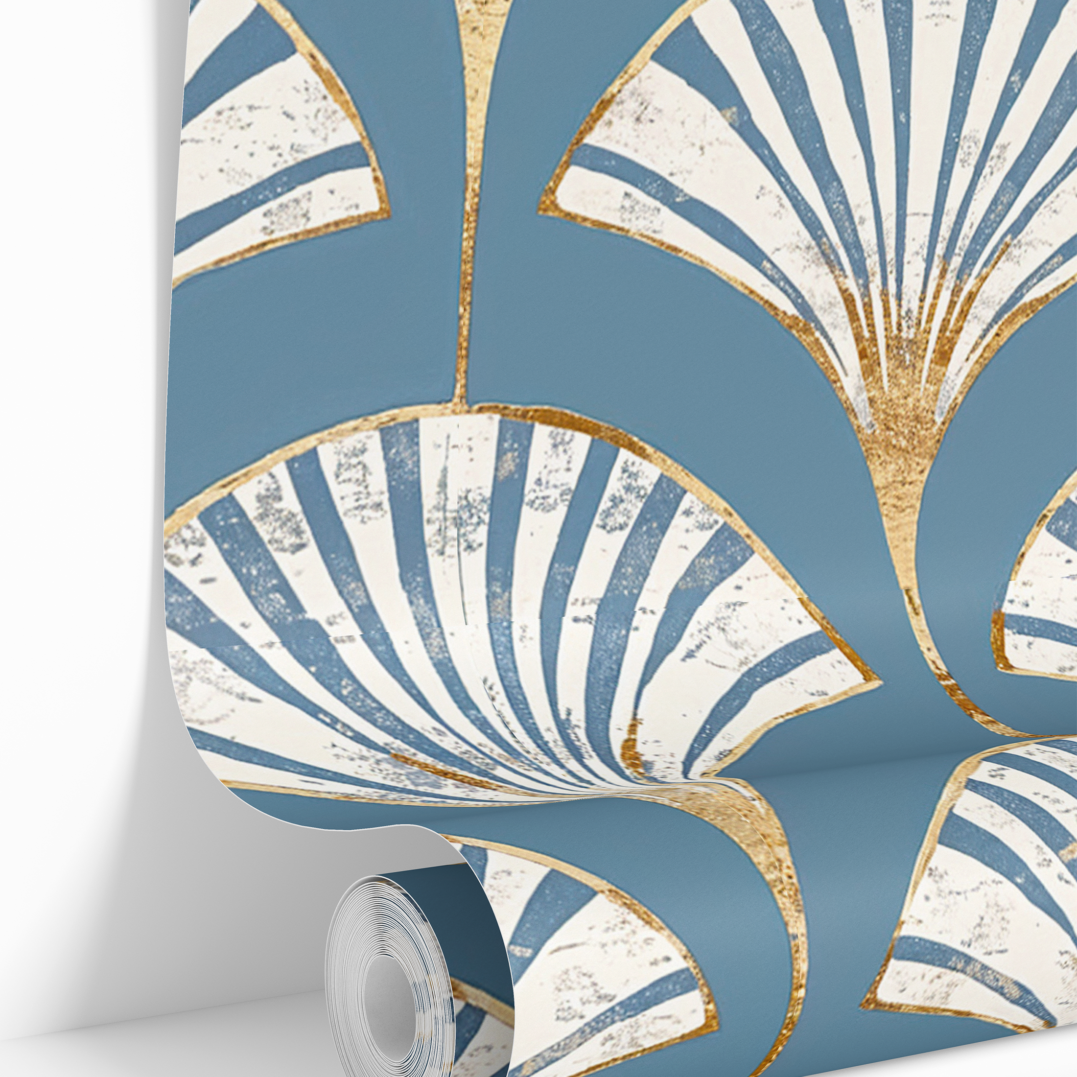 Fan Flair | Blue Deco Removable Wallpaper for Bathroom, Bedroom, Doors, Walls, DIY Home Decor 1914 - James And Colors