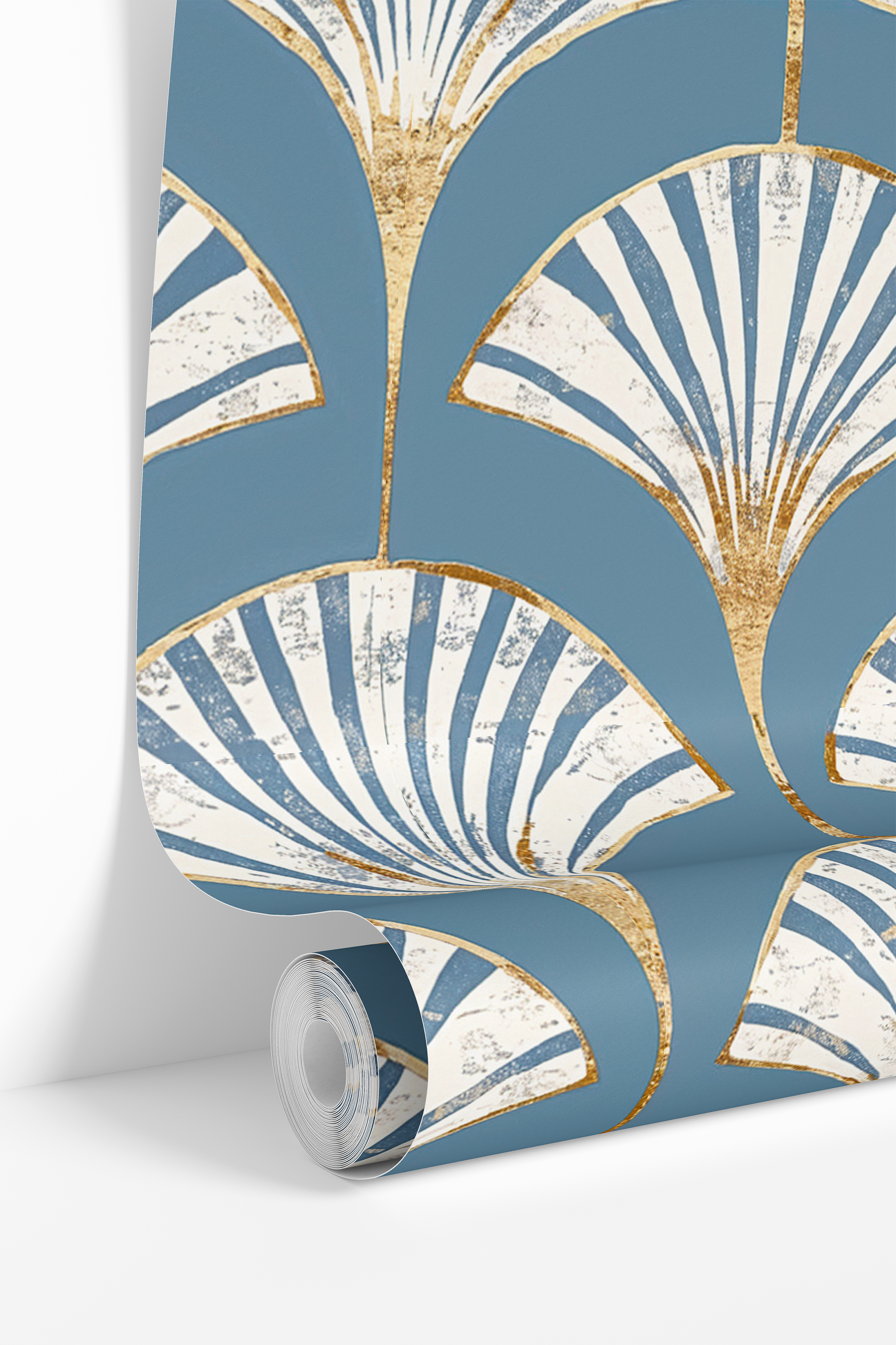 Fan Flair | Blue Deco Removable Wallpaper for Bathroom, Bedroom, Doors, Walls, DIY Home Decor 1914 - James And Colors