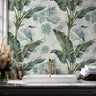 Palm Paradise | Muted Jungle Removable Wallpaper for Kitchen, Bedroom, Doors, Walls, DIY Home Decor 1920 - James And Colors