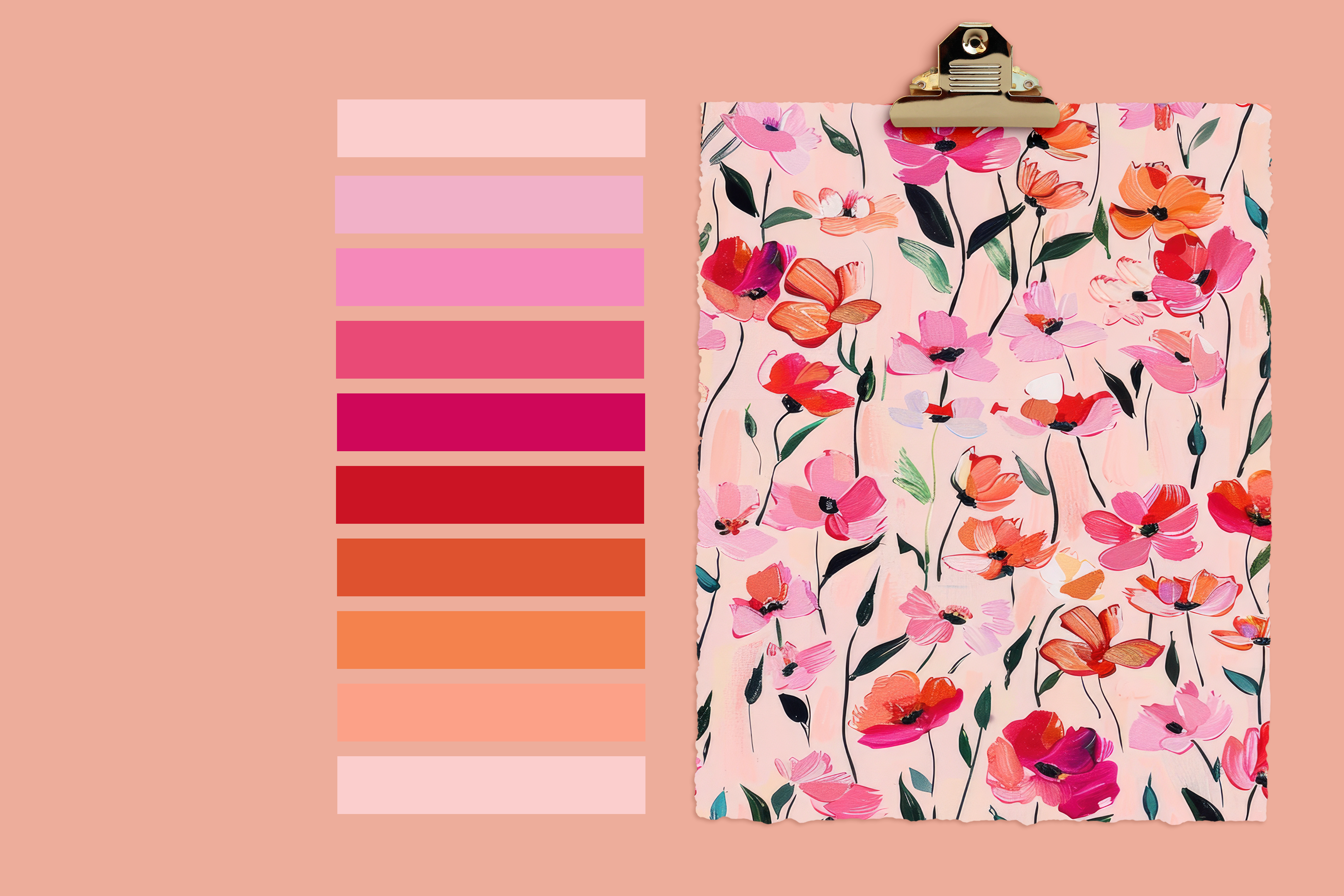 Pretty Petalscape | Pink Floral Contact Paper for Shelves, Cabinets, Walls, DIY Home Decor 2019