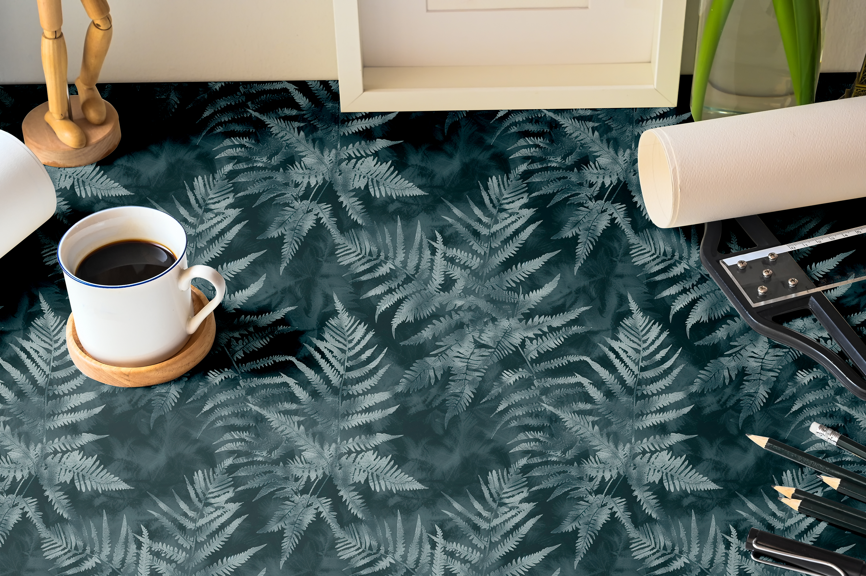 Enchanted Evergreens | Moody Botanical Contact Paper for Shelves, Cabinets, Walls, DIY Home Decor 1962 - James And Colors