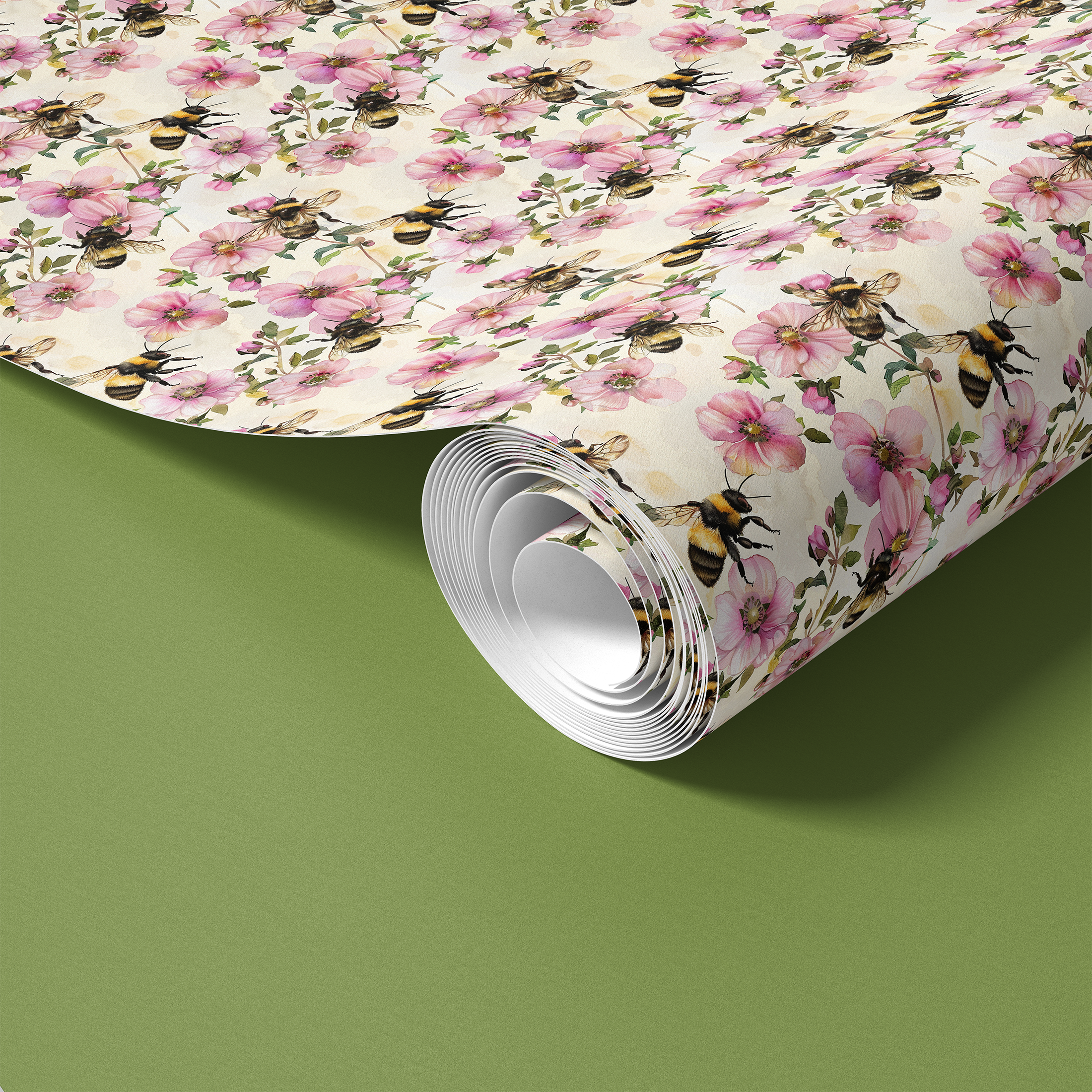 Buzzing Blooms | Pastel Floral Contact Paper for Shelves, Cabinets, Walls, DIY Home Decor 1966
