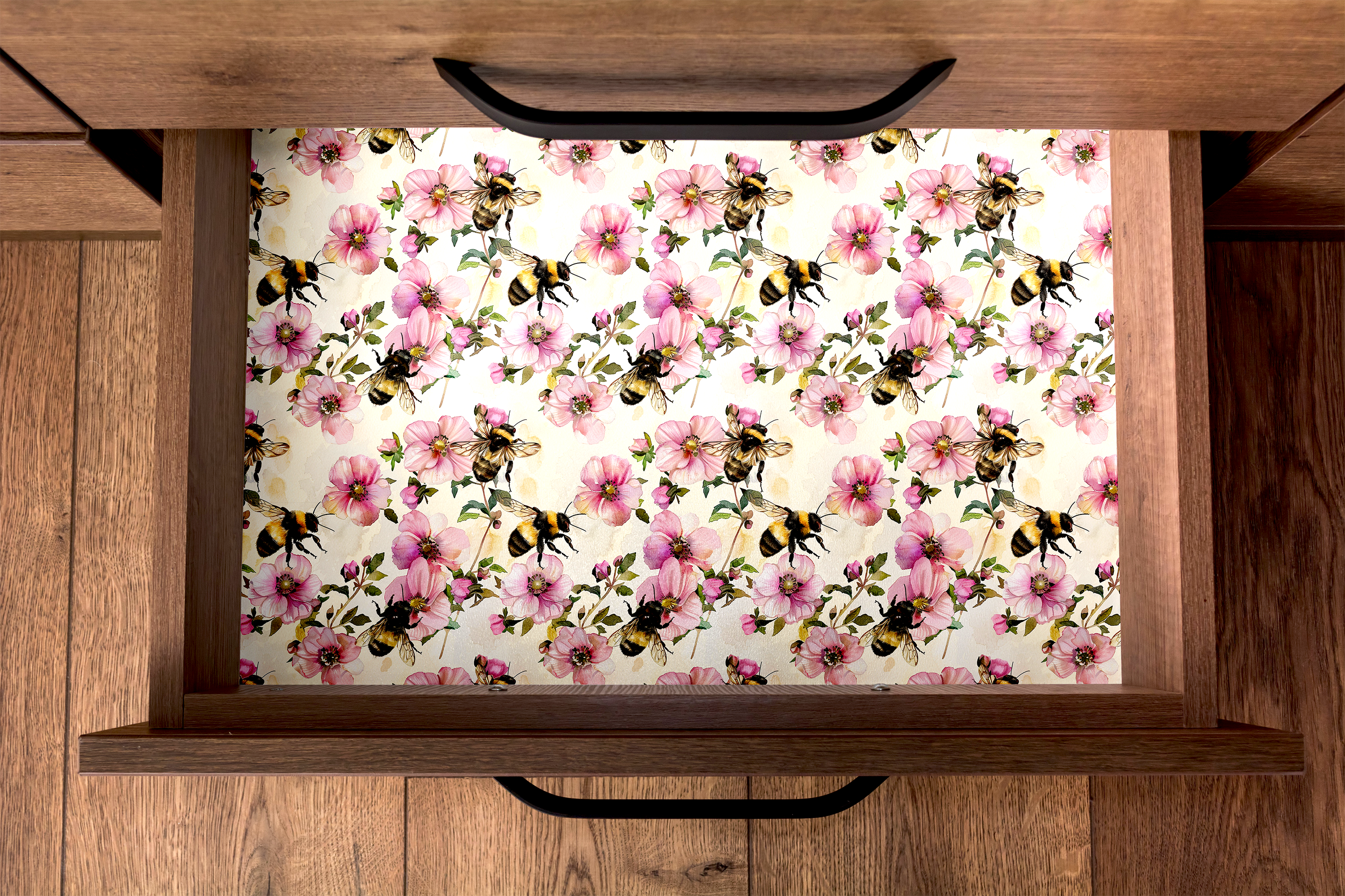 Buzzing Blooms | Pastel Floral Contact Paper for Shelves, Cabinets, Walls, DIY Home Decor 1966