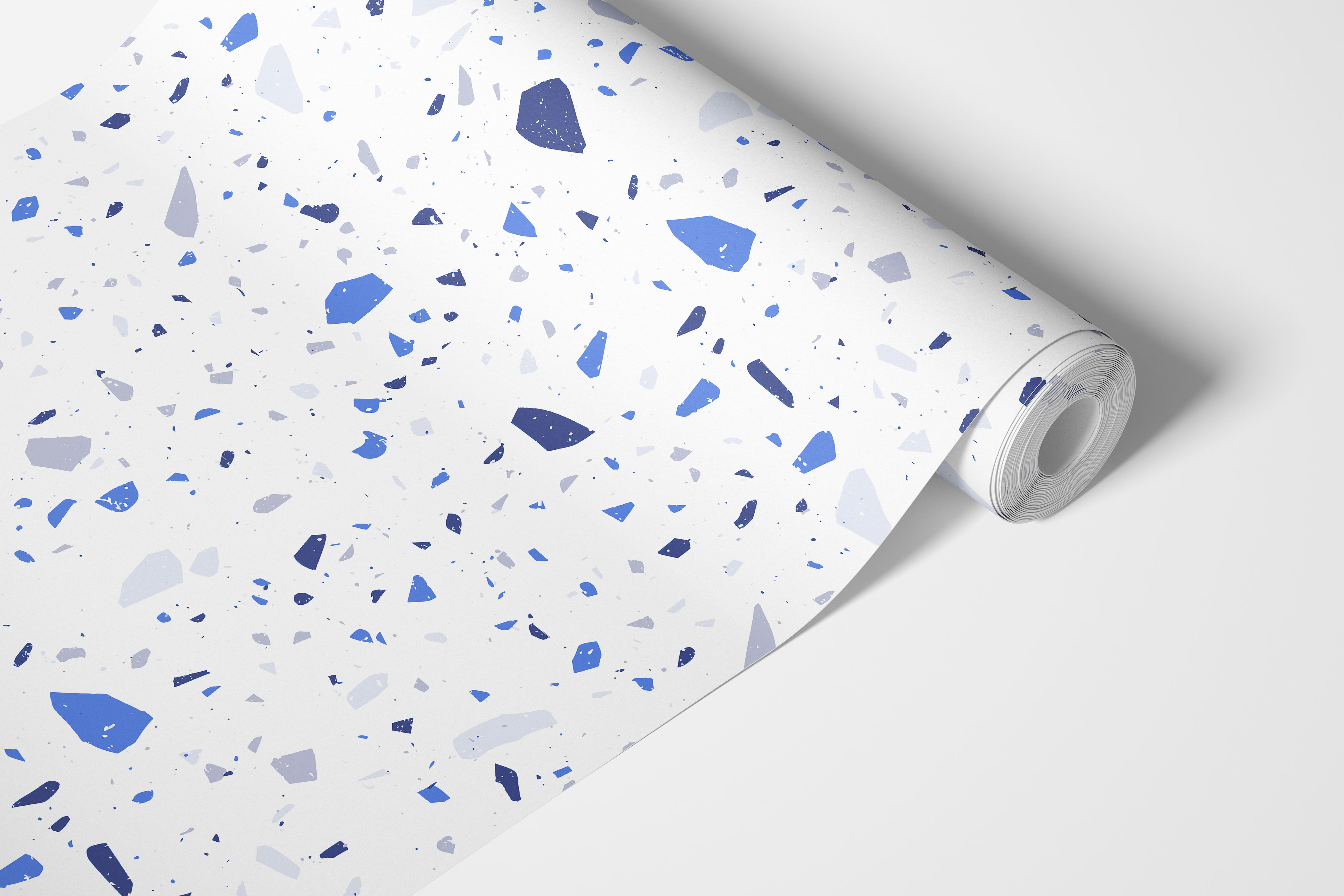 Cerulean Chips | Blue Terrazzo Removable Countertop Film for Bathrooms, Kitchens, Bars, Tables, DIY Home Decor 50 - James And Colors