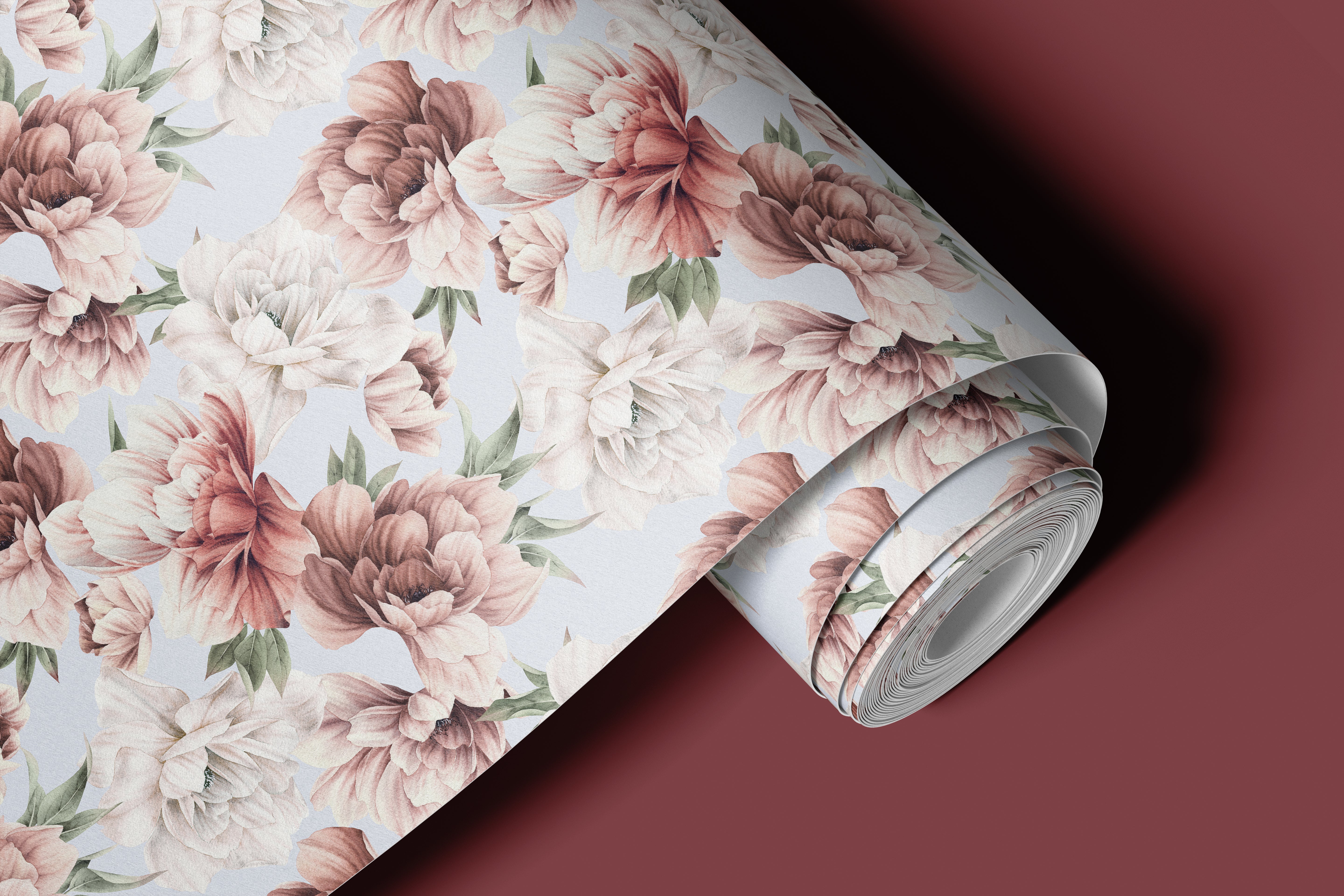 Peony Prestige | Pastel Floral Removable Contact Paper for Shelves, Cabinets, Walls, DIY Home Decor 575