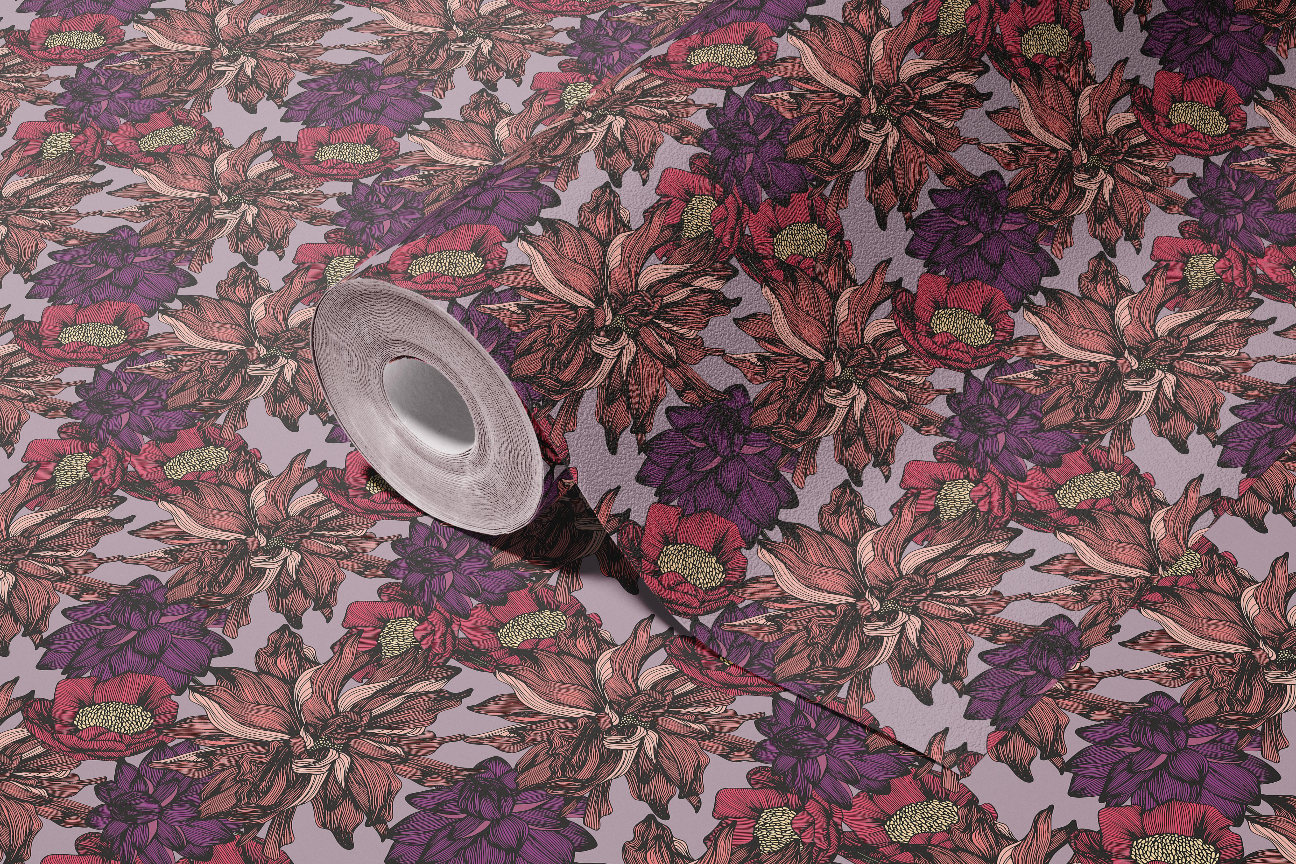 Gothic Garden | Moody Floral Removable Contact Paper for Shelves, Cabinets, Walls, DIY Home Decor 959