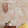 pink and orange muted blushed boho kids room