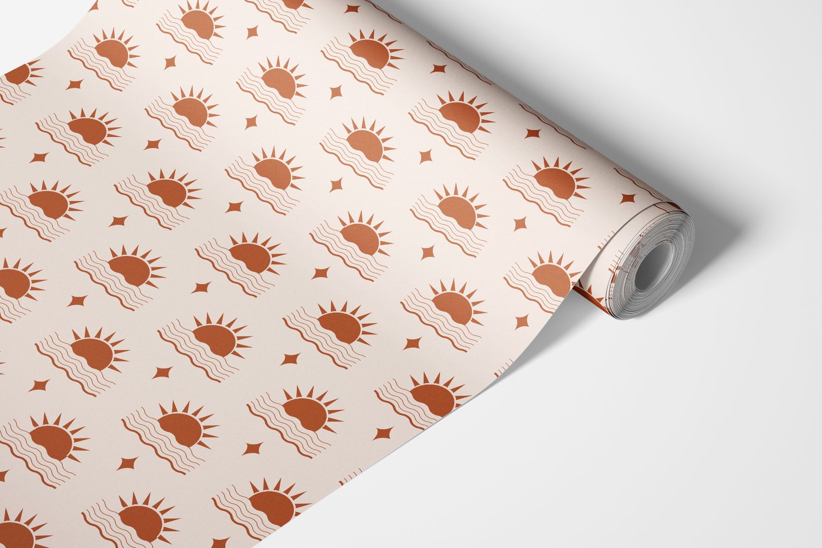 Boho Sun Sunset Contact Paper | Peel And Stick Wallpaper | Removable Wallpaper | Shelf Liner | Drawer Liner Peel and Stick Paper 1331 - James And Colors