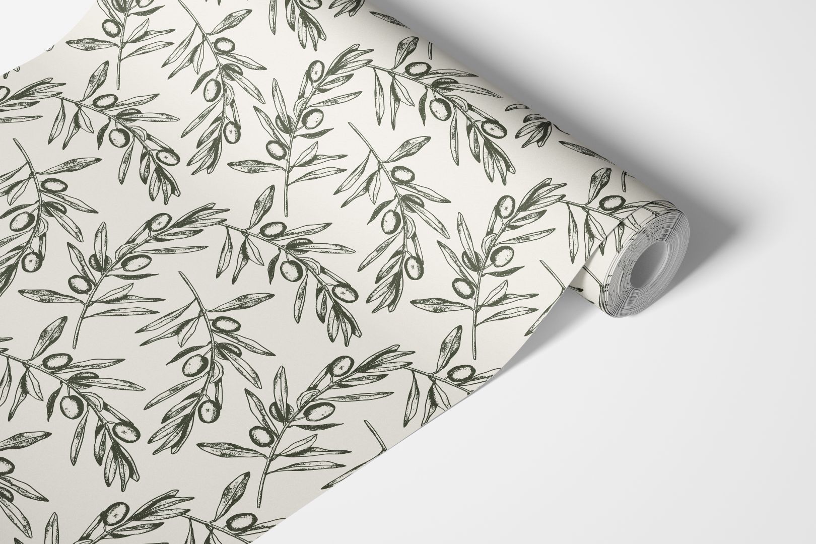 Green Olive Branch Contact Paper | Shelf Liner | Drawer Liner | Peel and Stick Paper 1807 - James And Colors
