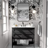 Wallpaper 764: Elegant black-and-white botanical wallpaper featuring detailed floral illustrations, perfect for modern and vintage-inspired interiors.