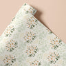 Lindenway Hill contact paper roll featuring ivory background with sage leaves and blush floral accents by James & Colors