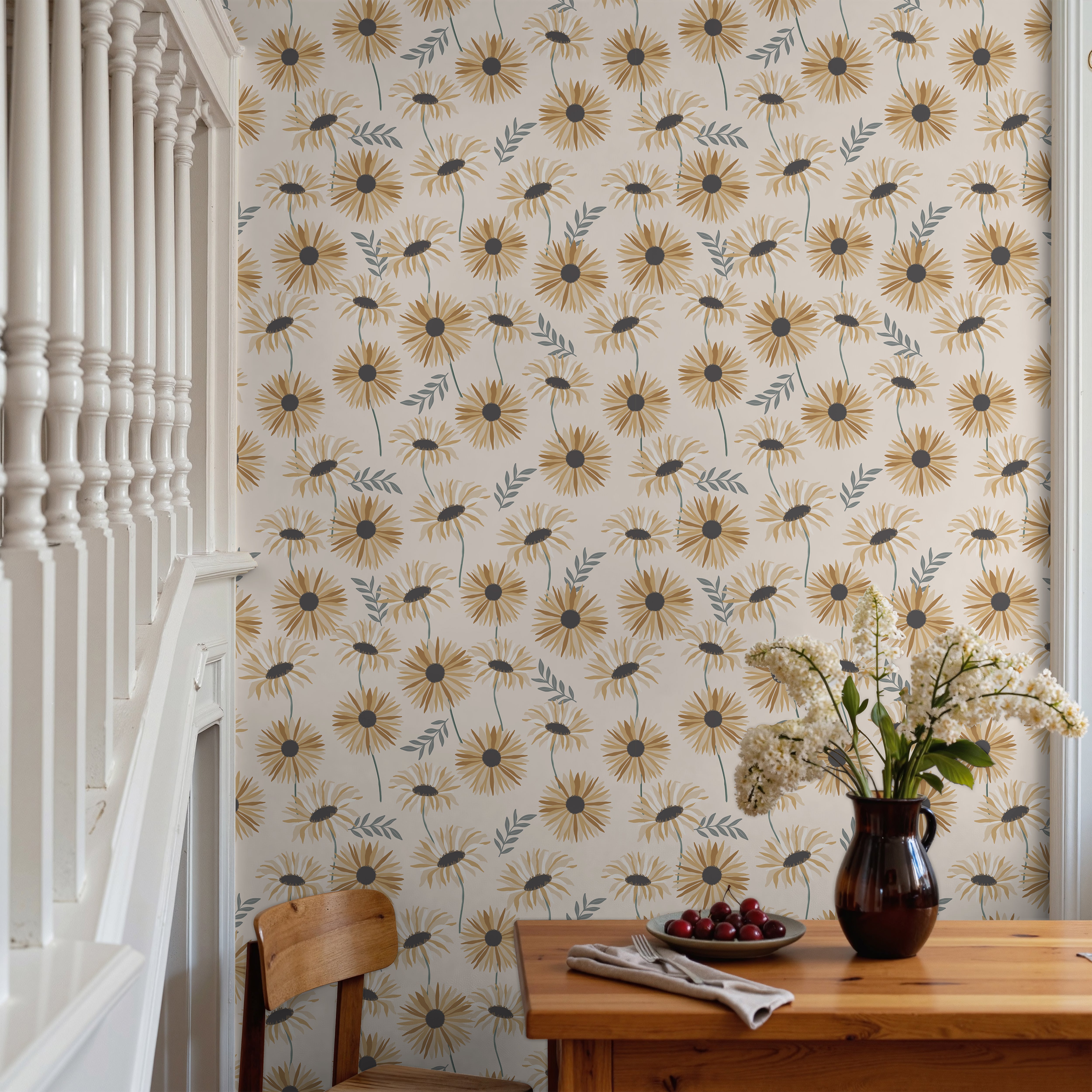 Warm Summer Daisies in warm living space