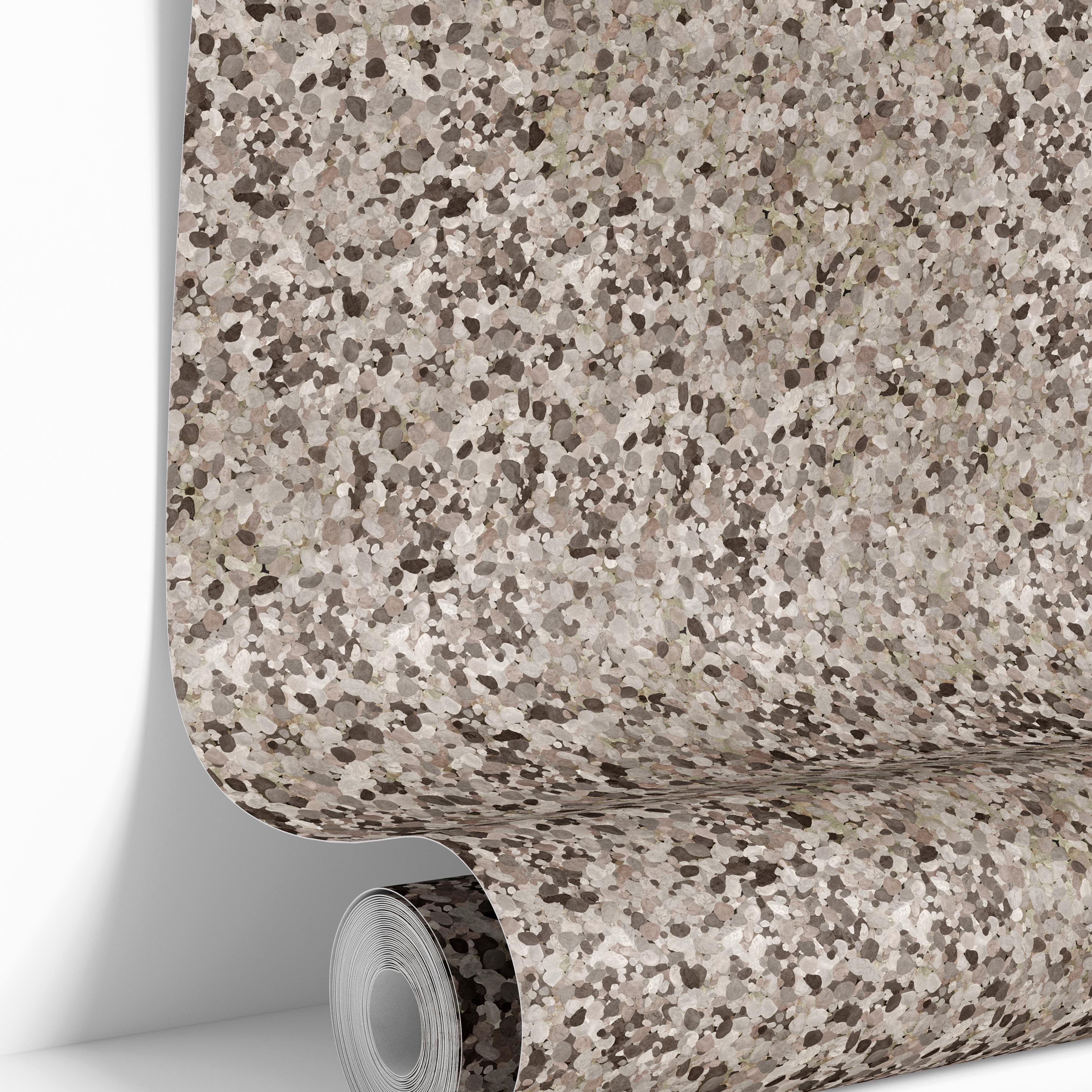 ardenwall stone texture wallpaper roll in neutral taupe and gray tones – james & colors