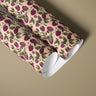 roll of bountiful blackberries contact paper with purple berries olive leaves and green background