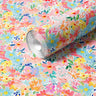 Bubblebloom Meadow floral contact paper in soft pastel tones displayed as a peel and stick furniture surface

