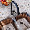 Cielo Terra Countertop Film applied around a stainless steel sink, adding subtle color and texture to the surface.