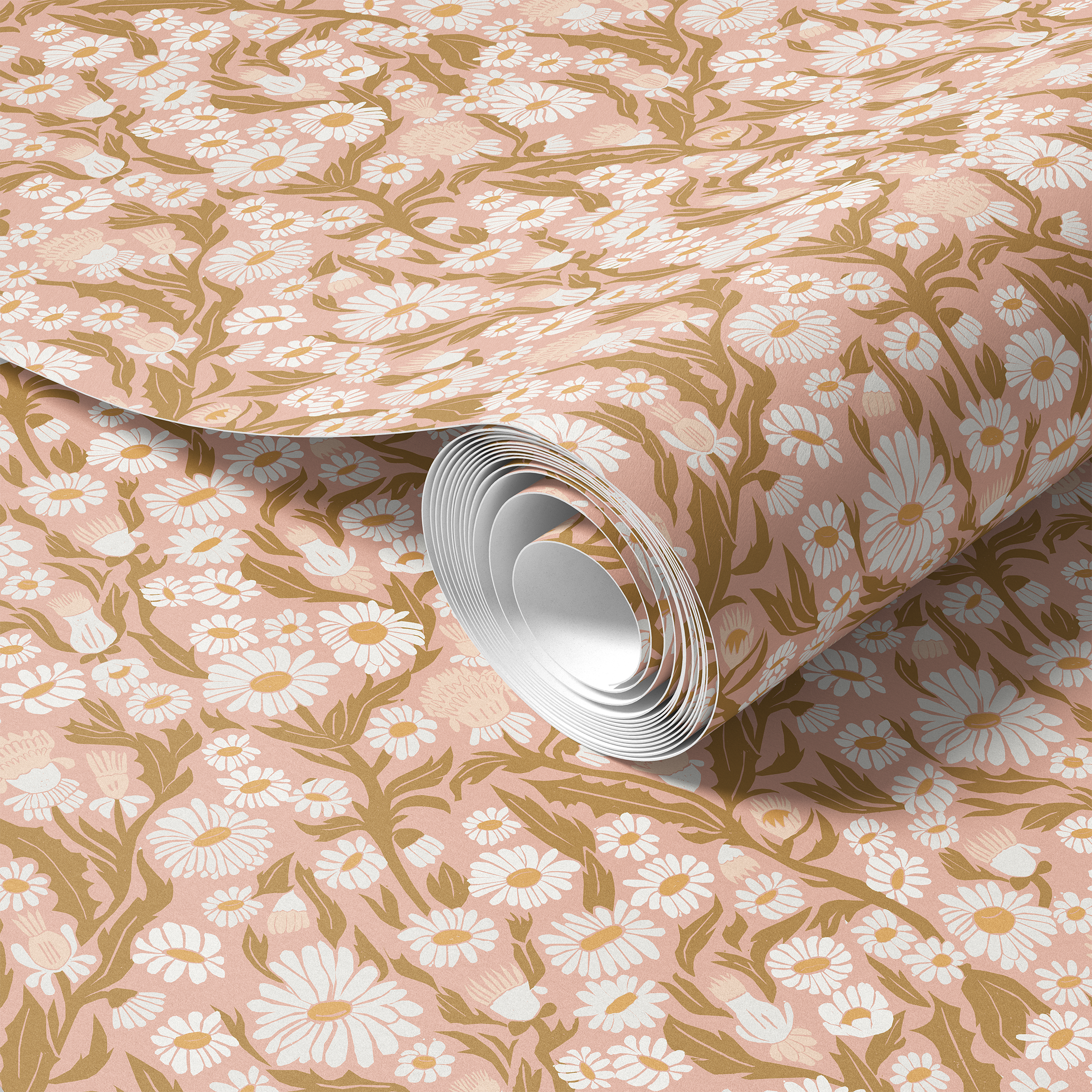 Daisy Delight – 1952 Blush Floral Contact Paper