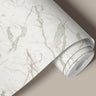 gray statuario marble peel and stick contact paper roll showing realistic marble veining