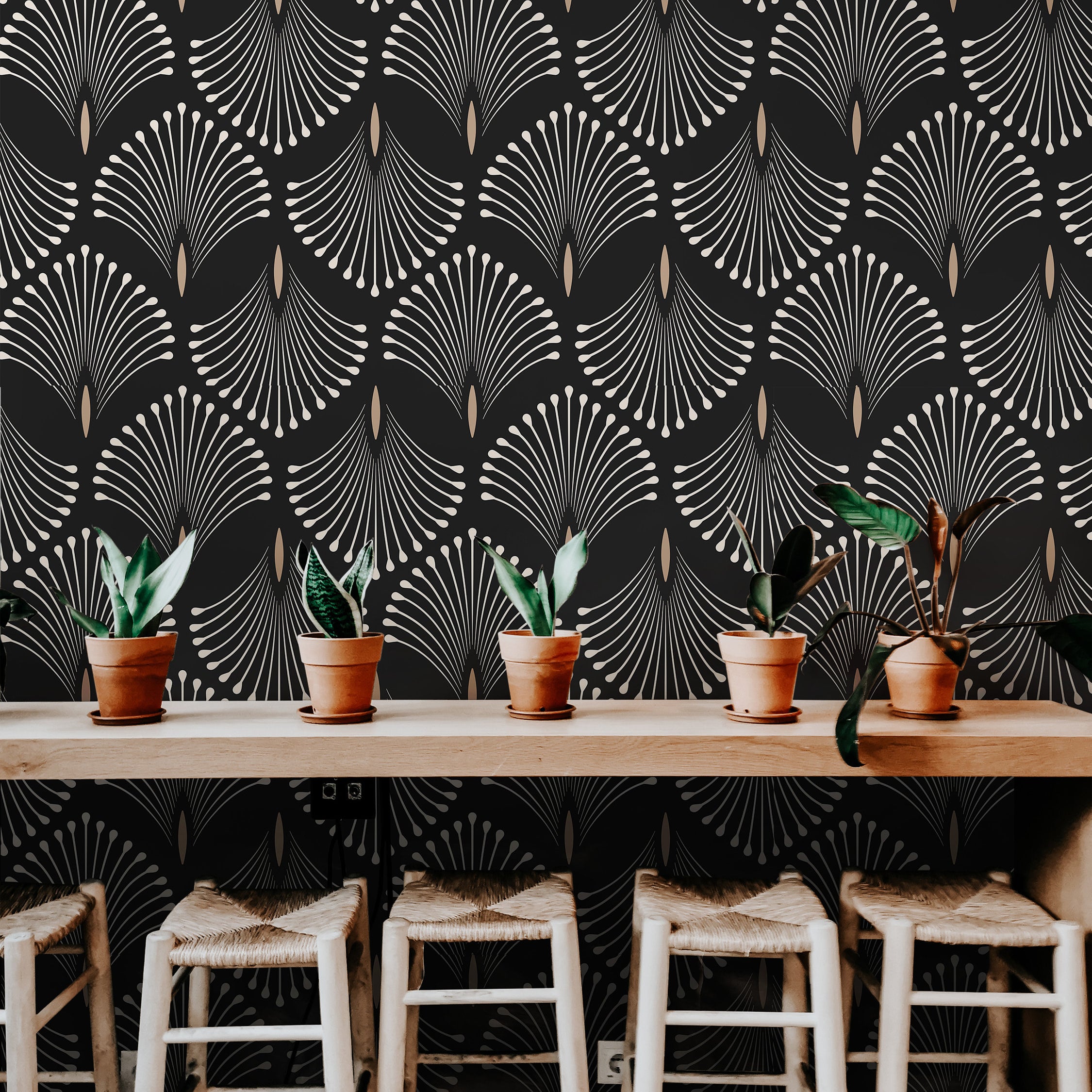 Echo Elegance | Bold Deco Removable Wallpaper for Kitchen, Bedroom, Doors, Walls, DIY Home Decor 1170a - James And Colors